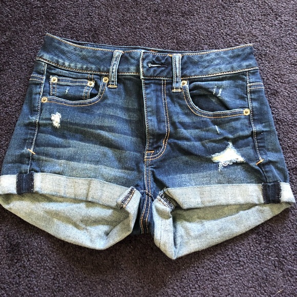 American Eagle Outfitters Pants - Distressed jean shorts from American Eagle